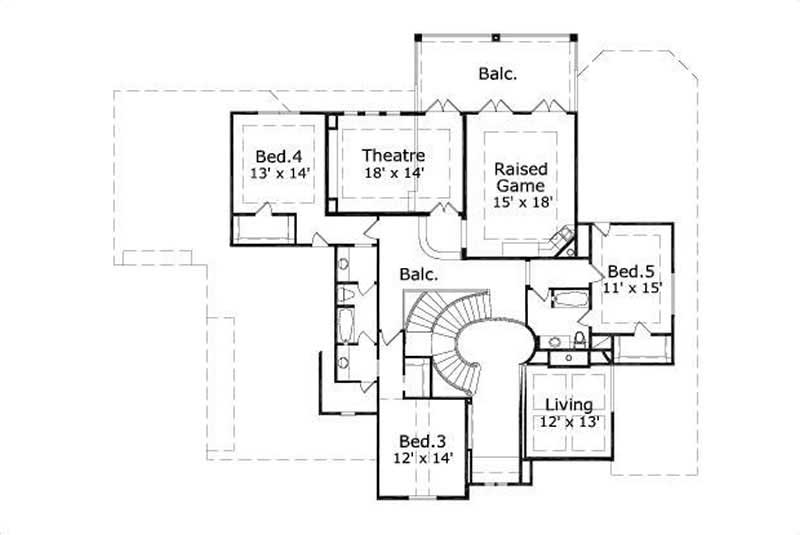SECOND STORY FLOOR PLAN