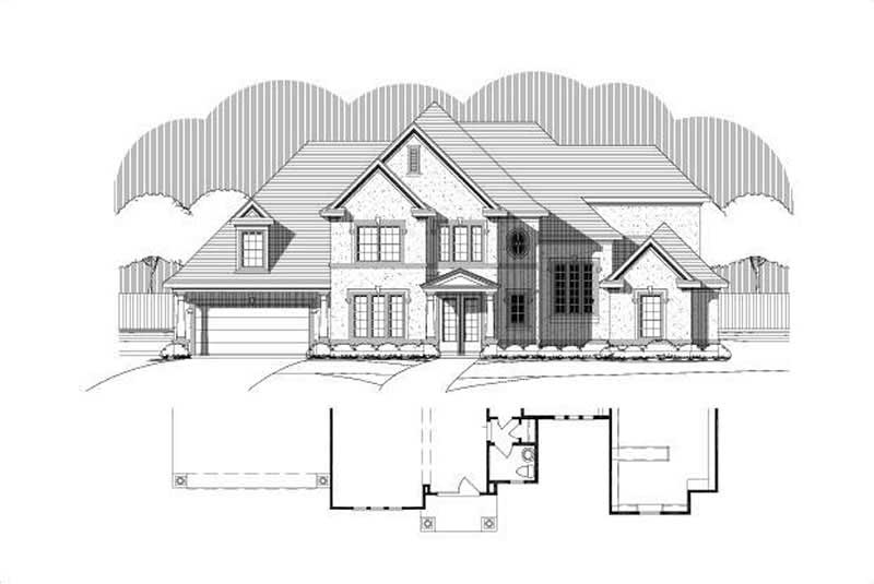 4-Bedroom, 4454 Sq Ft Luxury Home Plan - 156-1015 - Main Exterior