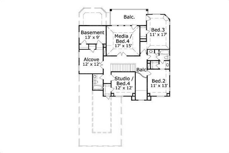 SECOND STORY FLOOR PLAN