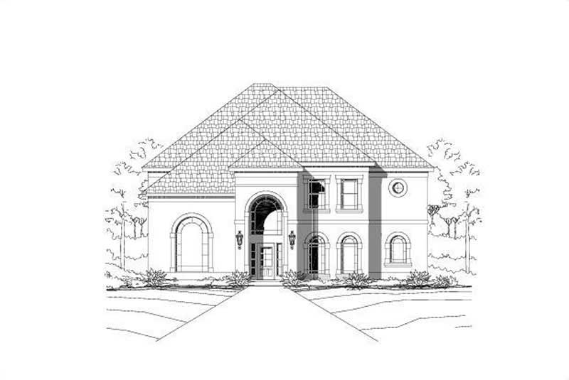 4-Bedroom, 4196 Sq Ft Luxury House Plan - 156-1060 - Front Exterior