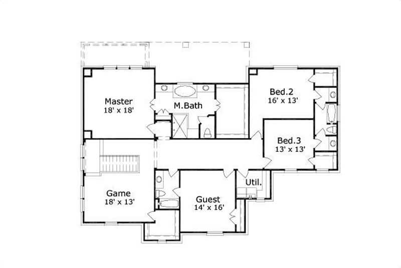 SECOND STORY FLOOR PLAN