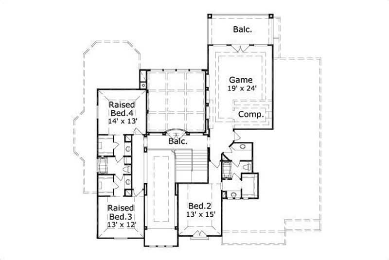 SECOND STORY FLOOR PLAN