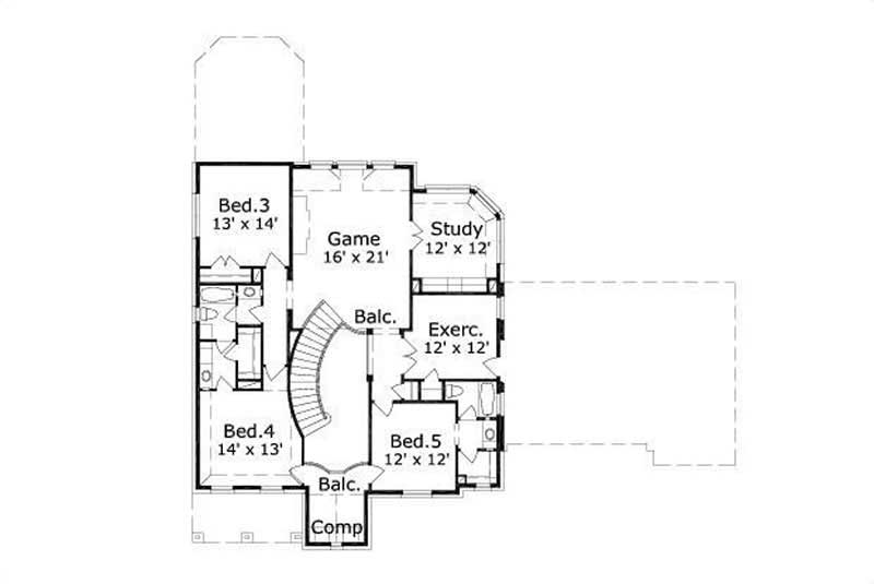 SECOND STORY FLOOR PLAN