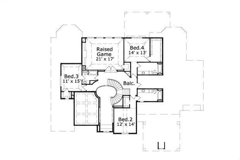 SECOND STORY FLOOR PLAN