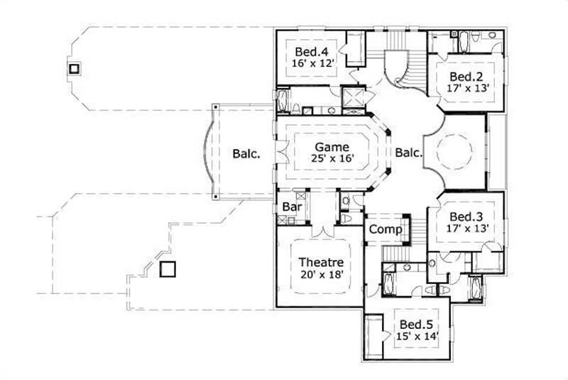 SECOND STORY FLOOR PLAN