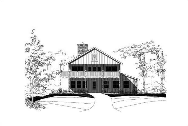 3-Bedroom, 3602 Sq Ft Country Home Plan - 156-1081 - Main Exterior