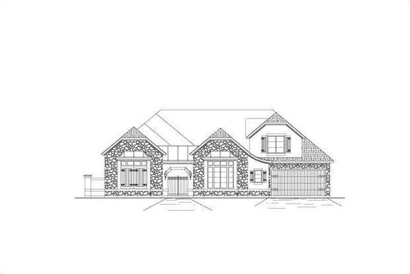 5-Bedroom, 4751 Sq Ft Country Home Plan - 156-1091 - Main Exterior