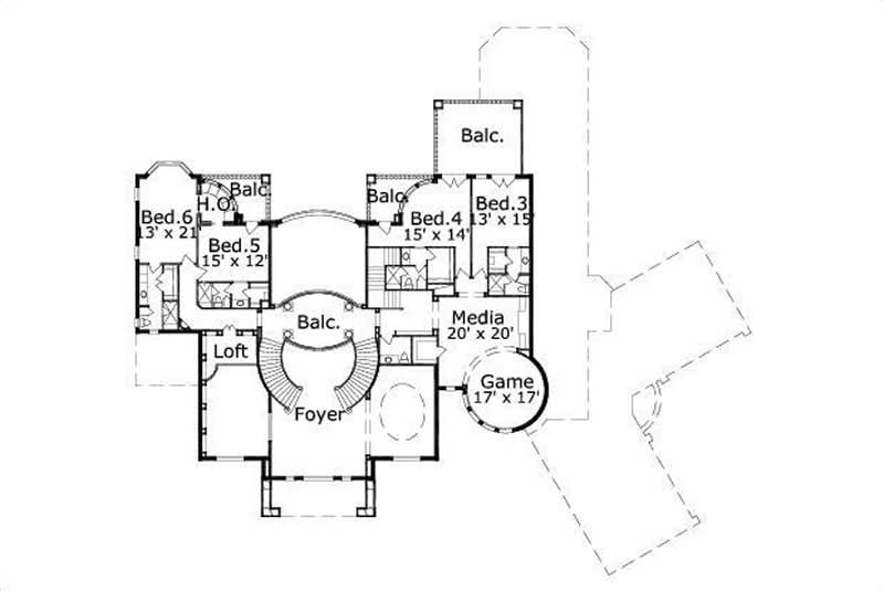 SECOND STORY FLOOR PLAN