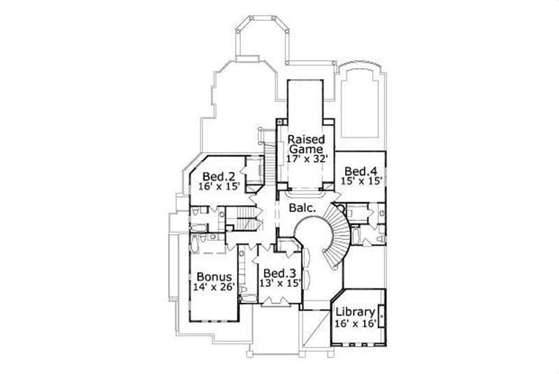 SECOND STORY FLOOR PLAN