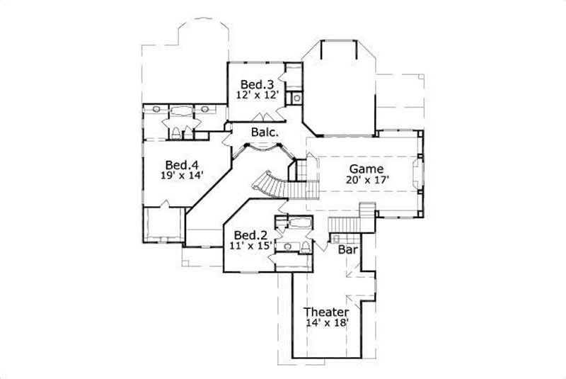 SECOND STORY FLOOR PLAN