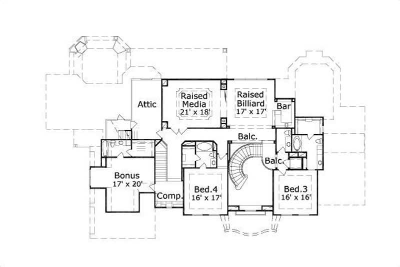 SECOND STORY FLOOR PLAN