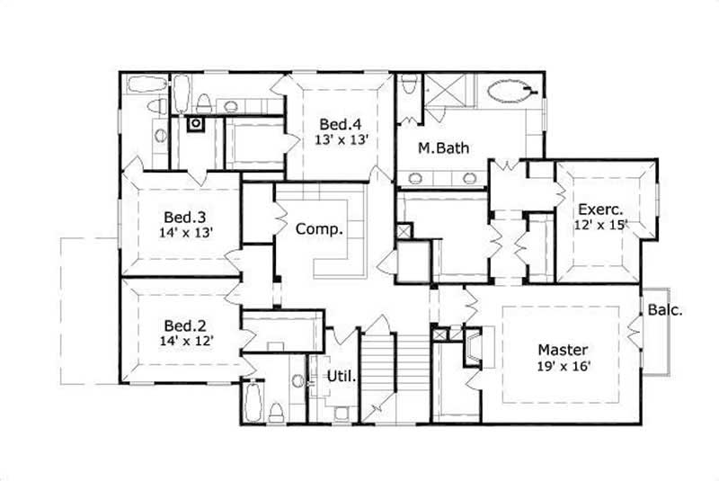 SECOND STORY FLOOR PLAN