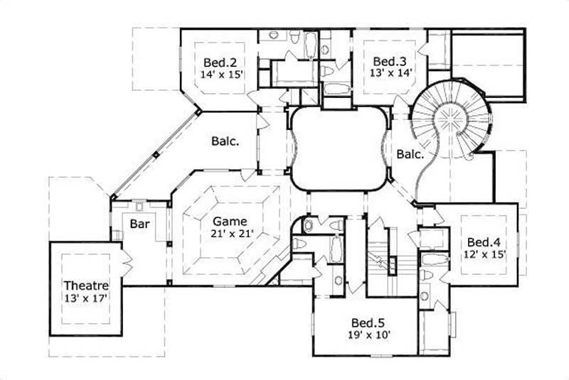 SECOND STORY FLOOR PLAN
