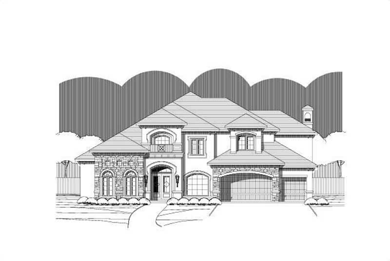 5-Bedroom, 5127 Sq Ft Luxury Home Plan - 156-1179 - Main Exterior
