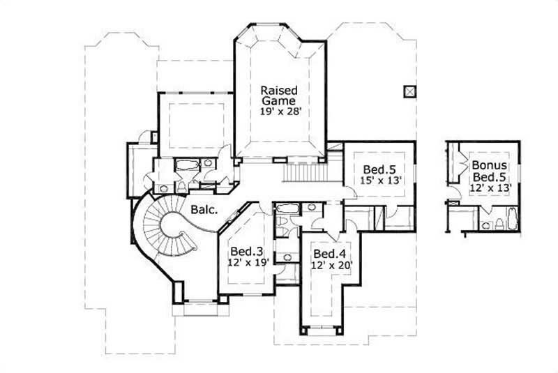 SECOND STORY FLOOR PLAN