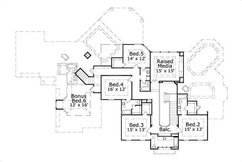 SECOND STORY FLOOR PLAN