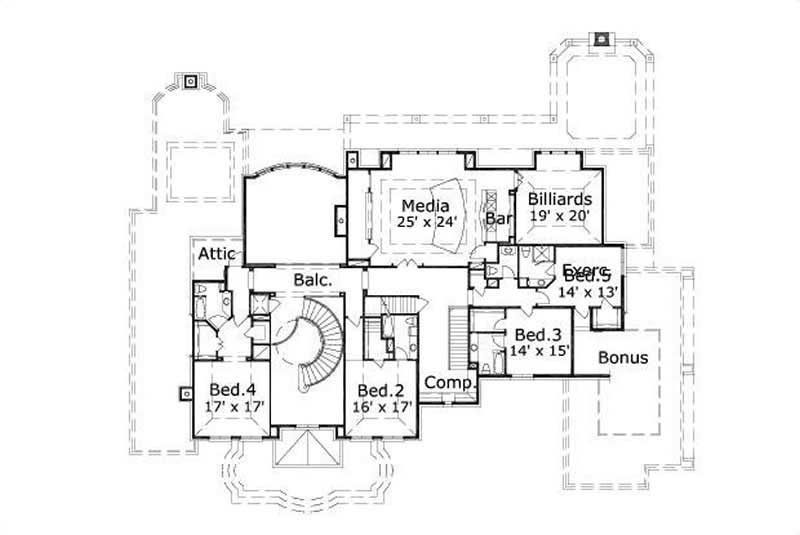 SECOND STORY FLOOR PLAN