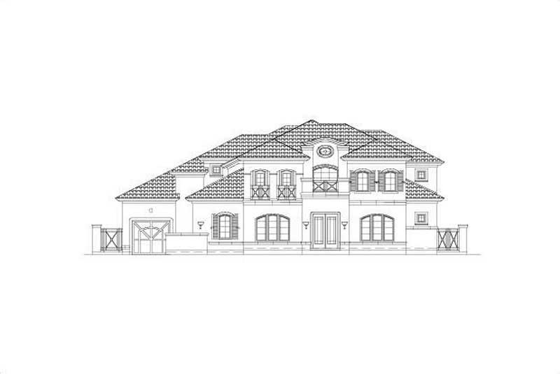5-Bedroom, 5144 Sq Ft Luxury Home Plan - 156-1193 - Main Exterior