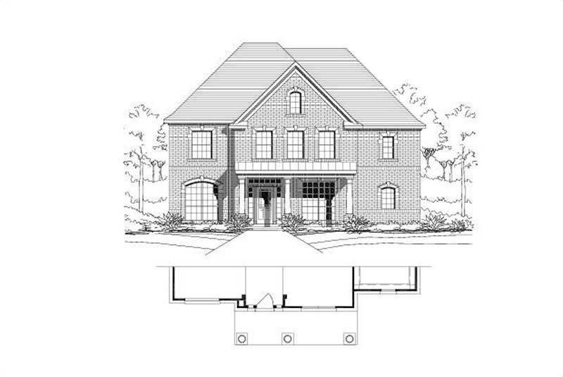 4-Bedroom, 3032 Sq Ft Traditional Home Plan - 156-1201 - Main Exterior