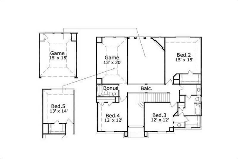 SECOND STORY FLOOR PLAN