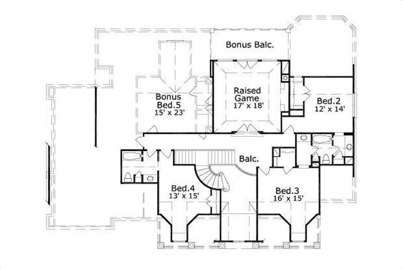 SECOND STORY FLOOR PLAN