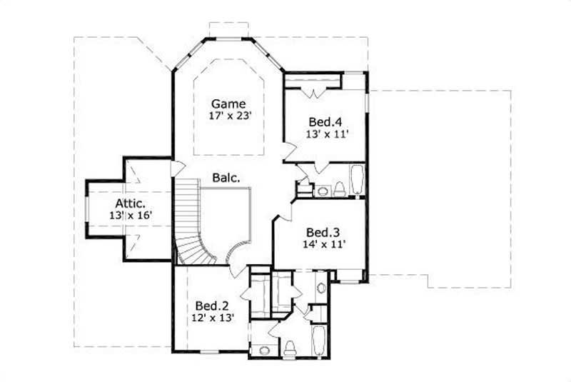 SECOND STORY FLOOR PLAN