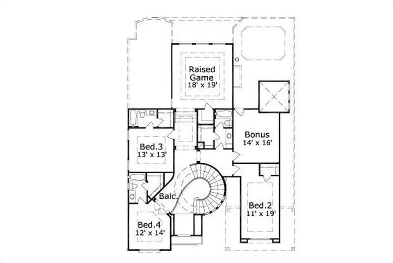 SECOND STORY FLOOR PLAN