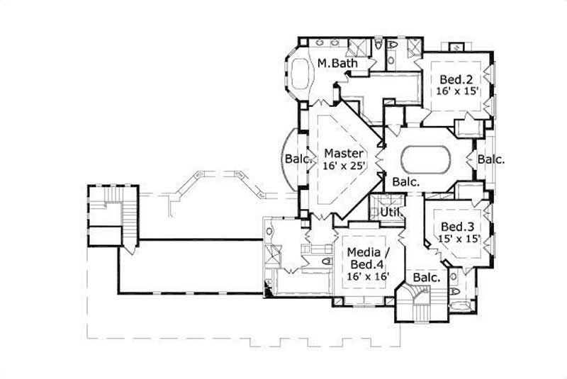 SECOND STORY FLOOR PLAN