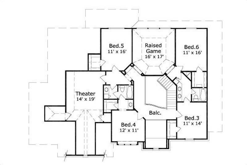 SECOND STORY FLOOR PLAN