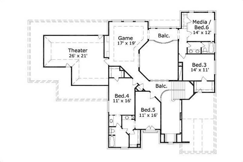 SECOND STORY FLOOR PLAN