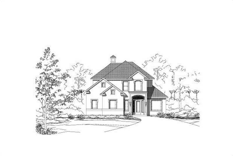 2-Bedroom, 2945 Sq Ft Mediterranean Home Plan - 156-1273 - Main Exterior