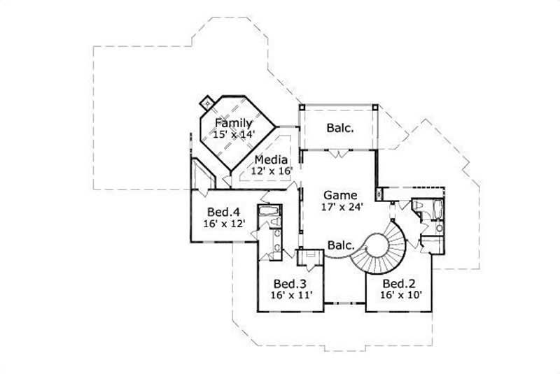 SECOND STORY FLOOR PLAN