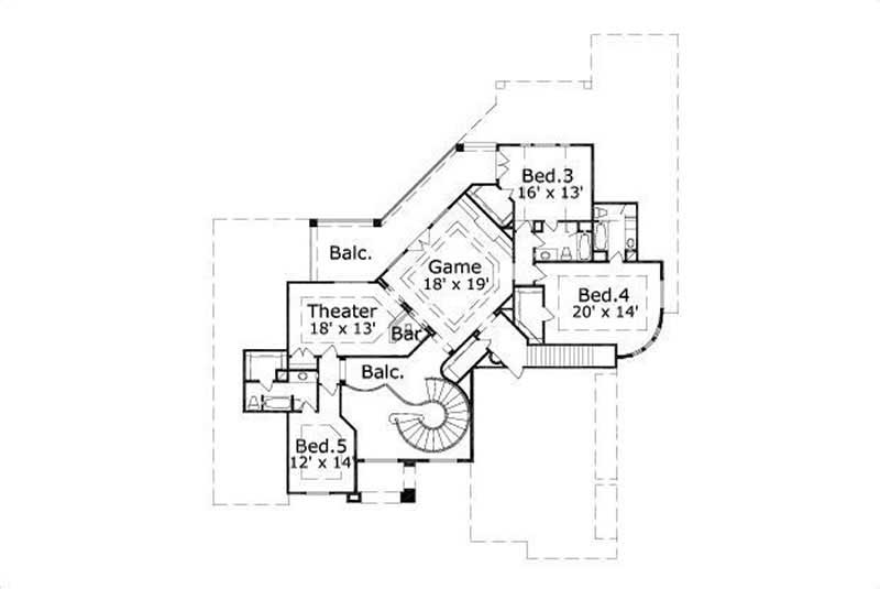 SECOND STORY FLOOR PLAN
