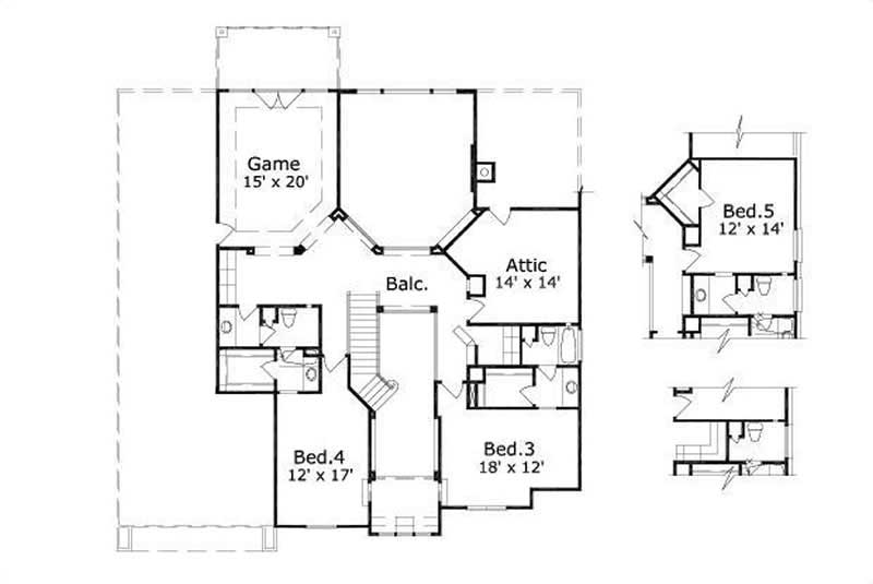 SECOND STORY FLOOR PLAN