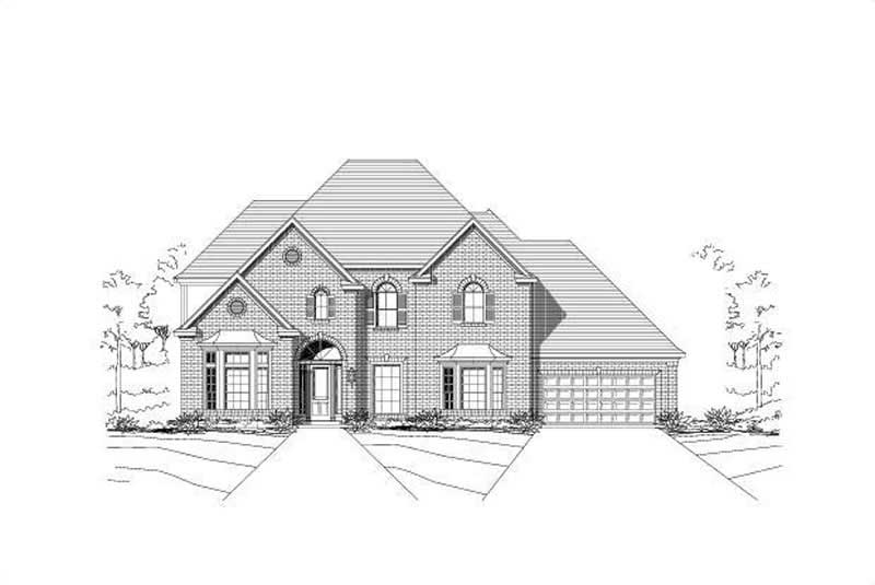 5-Bedroom, 4525 Sq Ft Luxury Home Plan - 156-1300 - Main Exterior