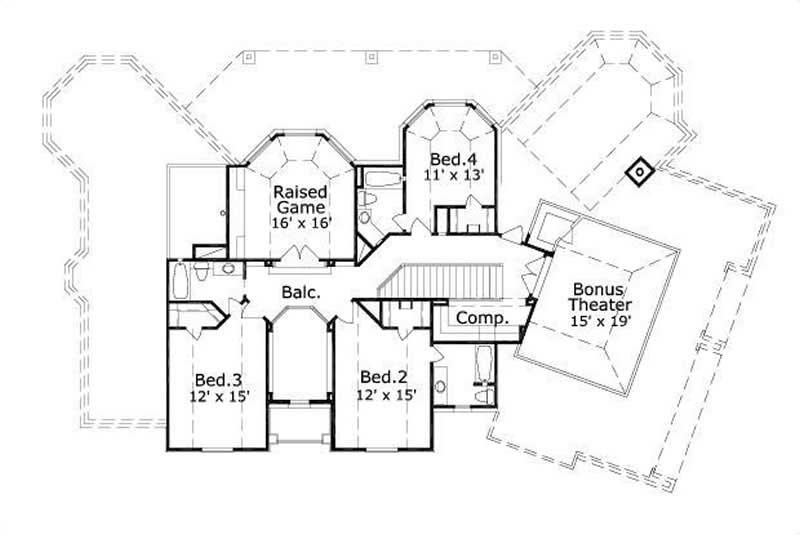 SECOND STORY FLOOR PLAN