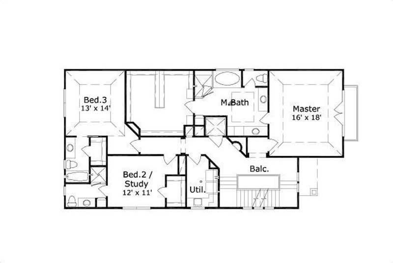 SECOND STORY FLOOR PLAN