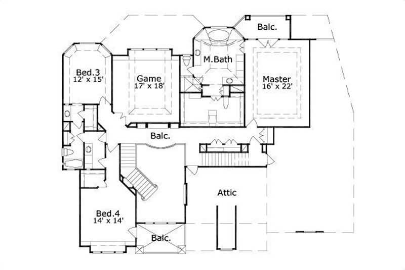 SECOND STORY FLOOR PLAN