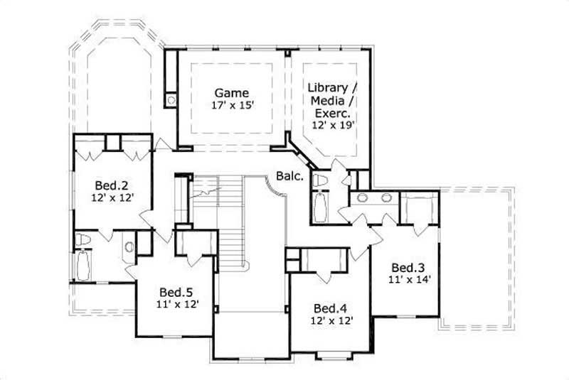 SECOND STORY FLOOR PLAN