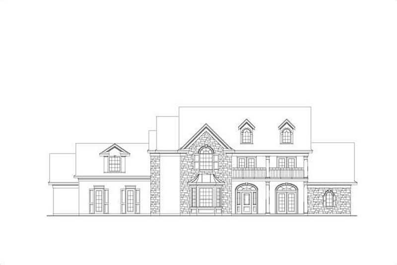 4-Bedroom, 4765 Sq Ft Luxury Home Plan - 156-1357 - Main Exterior