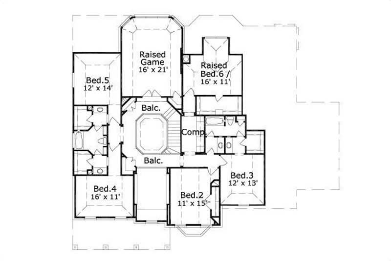 SECOND STORY FLOOR PLAN