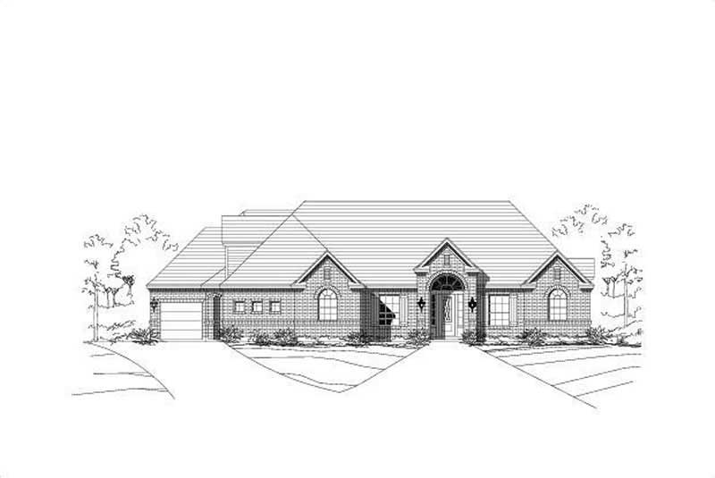 4-Bedroom, 3374 Sq Ft Luxury Home Plan - 156-1371 - Main Exterior