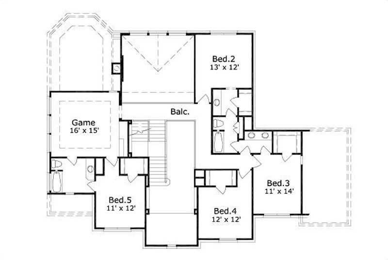 SECOND STORY FLOOR PLAN
