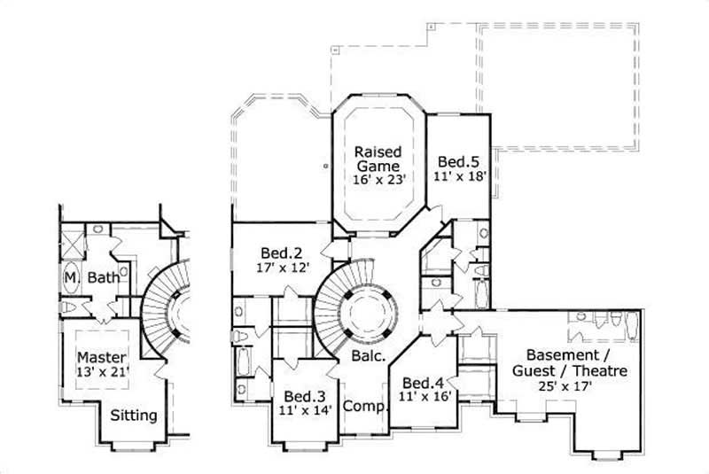 SECOND STORY FLOOR PLAN