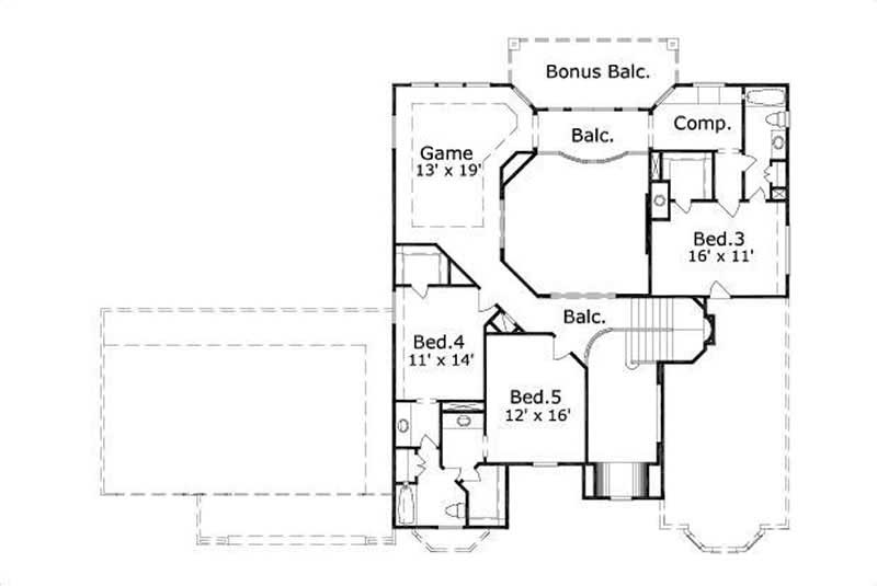 SECOND STORY FLOOR PLAN