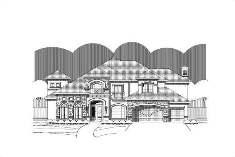 5-Bedroom, 5124 Sq Ft Luxury Home Plan - 156-1400 - Main Exterior