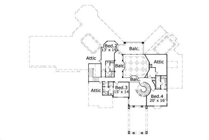 SECOND STORY FLOOR PLAN