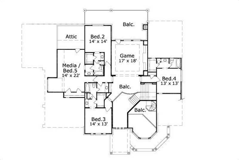 SECOND STORY FLOOR PLAN