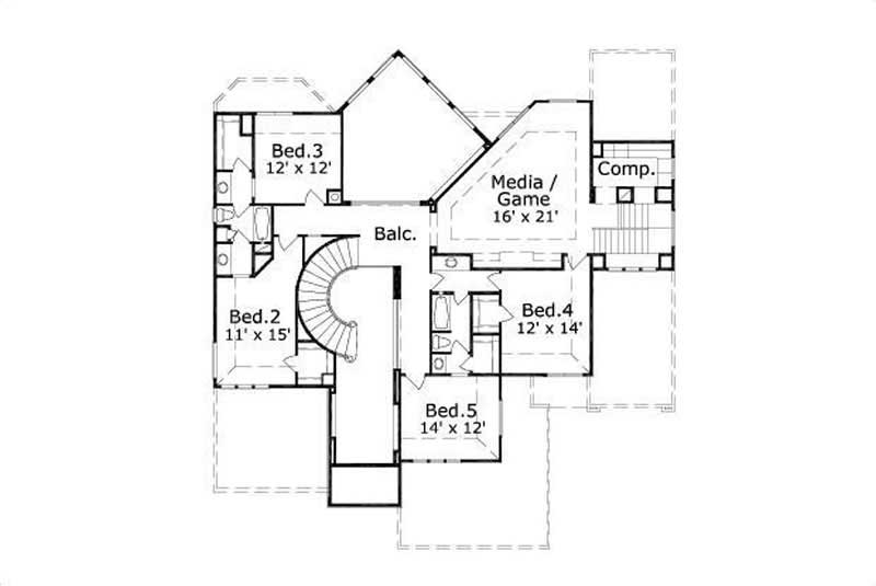 SECOND STORY FLOOR PLAN
