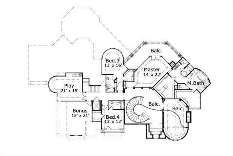 SECOND STORY FLOOR PLAN